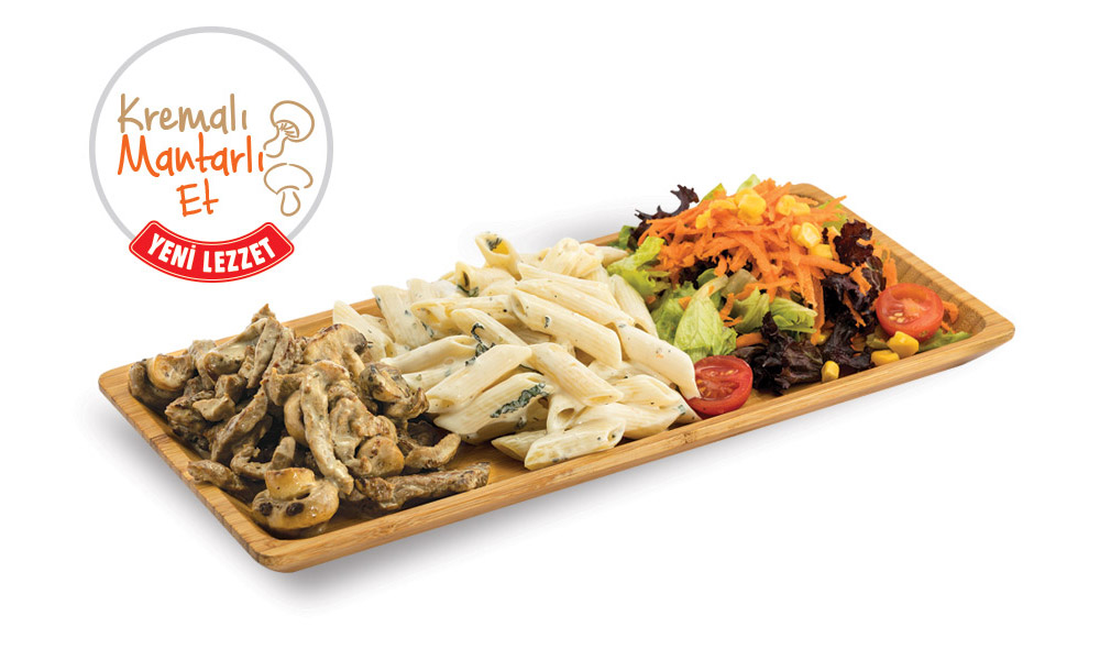 Kremalı Mantarlı Et